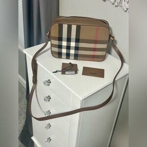 Burberry Signature Check Camera Bag